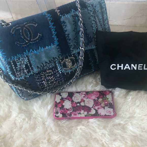 SOLDChanel 15P flap bag stitched Mint collector pc - Picture 2 of 13